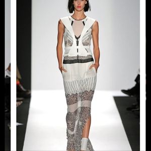 BCBG RUNWAY THE OLA TUNIC maxi silk dress NWT